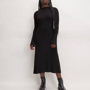 Everlane Ribbed Mock Neck Midi Dress